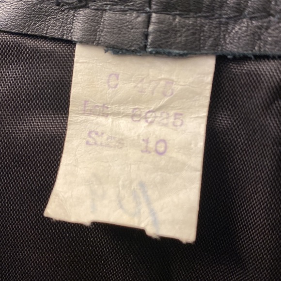Vintage Leather Pencil Skirt -- Excellent Condition Size 10 - Picture 5 of 9